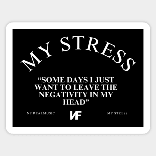 NF My Stress Lyrics quote Sticker